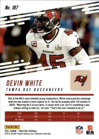 Devin White - Panini Prestige Base Set 2021, Nr. 187 – Xtra Points Astral