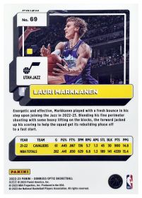 Lauri Markkanen - Panini Donruss Optic Base Set 2022-23, Nr. 69 – Red Sparkle