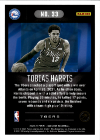 Tobias Harris - Panini Illusions Base Set 2020-21, Nr. 33