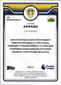 Ethan Ampadu - Topps Flagship Premier League Base Set 2026-27, Nr. 150 – Premier League Parallel