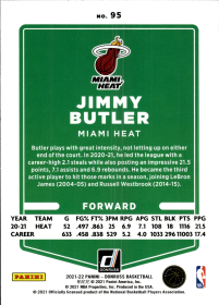 Jimmy Butler - Panini Donruss Base Set 2021-22, Nr. 95