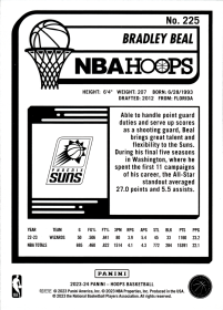 Bradley Beal - Panini Hoops Base Set 2023-24, Nr. 225