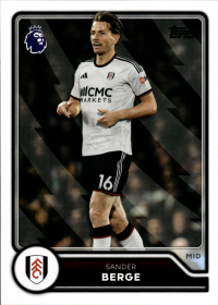 Sander Berge - Topps Flagship Premier League Base Set 2026-27, Nr. 139
