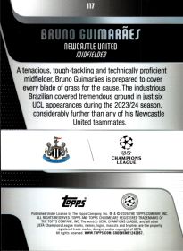 Bruno Guimarães - Topps Chrome UEFA Club Competitions Base Set 2025-26, Nr. 117