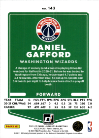 Daniel Gafford - Panini Donruss Base Set 2021-22, Nr. 143