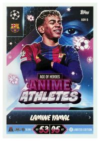 Lamine Yamal - Topps Match Attax UEFA Club Competitions Anime Athletes 2026-27, Nr. AOH 6