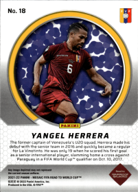Yangel Herrera - Panini Mosaic FIFA Road to World Cup International Men of Mastery 2021-22, Nr. 18 – Insert