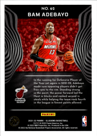 Bam Adebayo - Panini Illusions Base Set 2021-22, Nr. 62