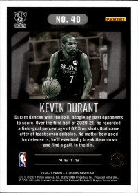 Kevin Durant - Panini Illusions Base Set 2020-21, Nr. 40