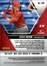 Alec Bohm - Panini Mosaic Base Set 2021, Nr. 220 – Rookie Card
