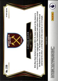 Carlos Soler - Panini Select Premier League Field Level 2024-25, Nr. 239 – Silver