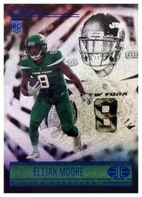 Elijah Moore - Panini Illusions Base Set 2021, Nr. 74 – Rookie Card, Trophy Collection Dots