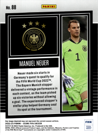 Manuel Neuer - Panini Score FIFA Base Set 2022-23, Nr. 88