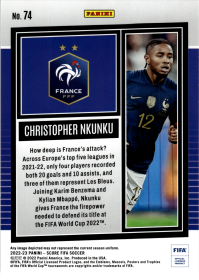 Christopher Nkunku - Panini Score FIFA Base Set 2022-23, Nr. 74