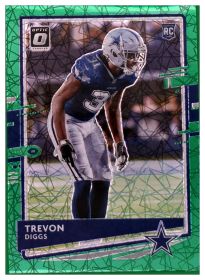 Trevon Diggs - Panini Donruss Optic Base Set 2020, Nr. 110 – Rookie Card, Green Velocity
