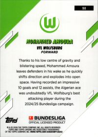 Mohammed Amoura - Topps Chrome Bundesliga Base Set 2025-26, Nr. 98