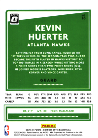 Kevin Huerter - Panini Donruss Optic Base Set 2020-21, Nr. 18