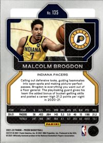 Malcolm Brogdon - Panini Prizm Base Set 2021-22, Nr. 135