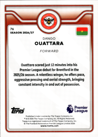 Dango Ouattara - Topps Flagship Premier League Base Set 2026-27, Nr. 76