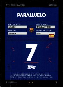 Salma Paralluelo - Topps Focus FC Barcelona Base Set 2023-24, Nr. 40