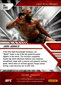 Jon Jones - Panini Chronicles UFC XR 2022, Nr. 290