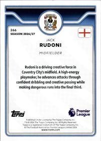 Jack Rudoni - Topps Flagship Premier League Base Set 2026-27, Nr. 266