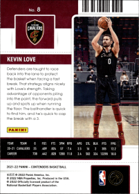 Kevin Love - Panini Contenders Season Ticket 2021-22, Nr. 8