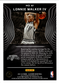 Lonnie Walker IV - Panini Illusions Base Set 2021-22, Nr. 87