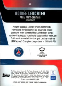 Romée Leuchter - Topps Chrome UEFA Women's Champions League Base Set 2025-26, Nr. 72