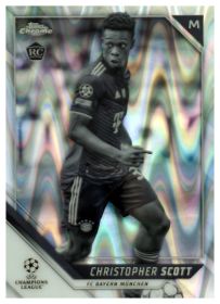 Christopher Scott - Topps Chrome UEFA Champions League Base Set 2021-22, Nr. 177 – Rookie Card, RayWave Refractor