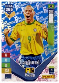 Ronaldo Nazário - Panini Adrenalyn XL FIFA 365 Fan Favourites 2026-27, Nr. 431 – Blue, Insert