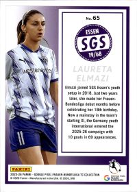 Laureta Elmazi - Panini Frauen-Bundesliga TC Collection Base Set 2025-26, Nr. 65