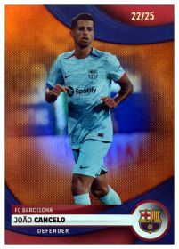 João Cancelo - Topps FC Barcelona Team Set First Team 2023-24, Nr. 7 – Nummeriert, Orange
