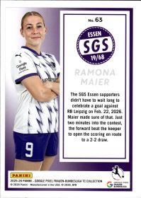 Ramona Maier - Panini Frauen-Bundesliga TC Collection Base Set 2025-26, Nr. 63
