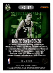 Donte DiVincenzo - Panini Illusions Base Set 2020-21, Nr. 87