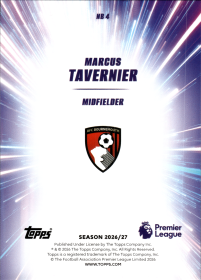 Marcus Tavernier - Topps Flagship Premier League Nitro Boost 2026-27, Nr. NB 4 – Insert