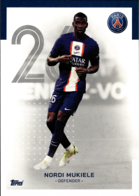 Nordi Mukiele - Topps Paris Saint-Germain Official Team Set 2023-24, Nr. 11