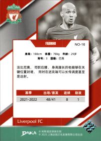 Fabinho - DAKA Liverpool FC Set Holocene 2022-23, Nr. NO-16