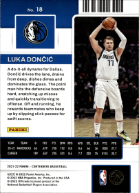 Luka Dončić - Panini Contenders Season Ticket 2021-22, Nr. 18