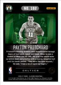 Payton Pritchard - Panini Illusions Base Set 2020-21, Nr. 192 – Rookie Card