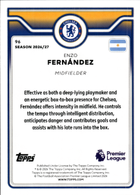 Enzo Fernández - Topps Flagship Premier League Base Set 2026-27, Nr. 96