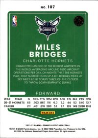 Miles Bridges - Panini Donruss Optic Base Set 2021-22, Nr. 107