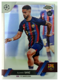 Álvaro Sanz - Topps Chrome UEFA Club Competitions Base Set 2022-23, Nr. 67 – Rookie Card