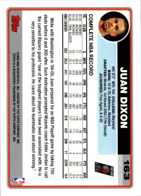 Juan Dixon - Topps Base Set 2006-07, Nr. 163