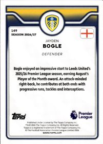 Jayden Bogle - Topps Flagship Premier League Base Set 2026-27, Nr. 149