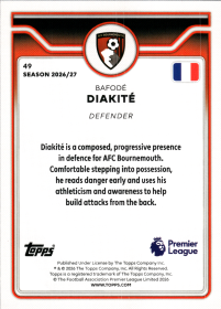 Bafodé Diakité - Topps Flagship Premier League Base Set 2026-27, Nr. 49