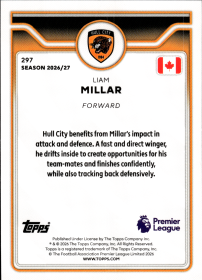 Liam Millar - Topps Flagship Premier League Base Set 2026-27, Nr. 297