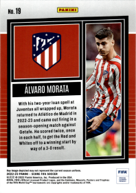 Álvaro Morata - Panini Score FIFA Base Set 2022-23, Nr. 19