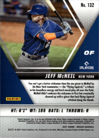 Jeff McNeil - Panini Mosaic Base Set 2021, Nr. 132