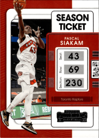 Pascal Siakam - Panini Contenders Season Ticket 2021-22, Nr. 31